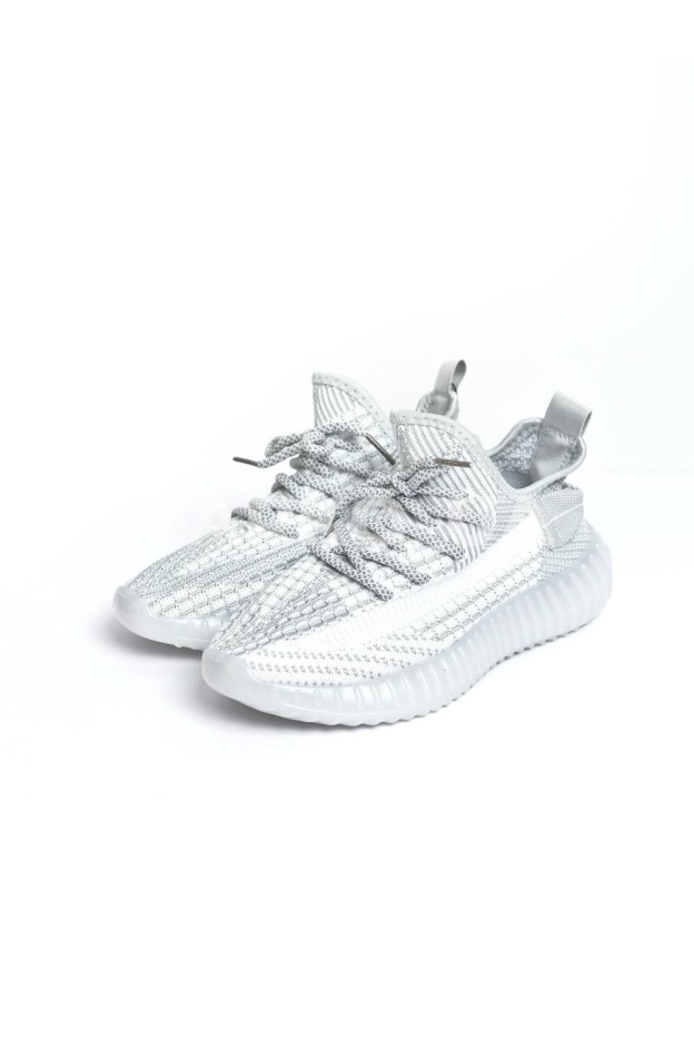 Кросівки GIRNAIVE для хлопчиків і дівчаток на літо A2-3 сітка сірий меланж Yeezy 32(р)
