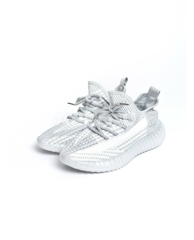 Кросівки GIRNAIVE для хлопчиків і дівчаток на літо A2-3 сітка сірий меланж Yeezy 32(р)