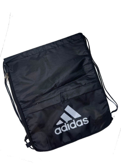 Сумка для дівчинки або для хлопчика 996496 пе чорний 42*34 з утяжками Adidas блискавка