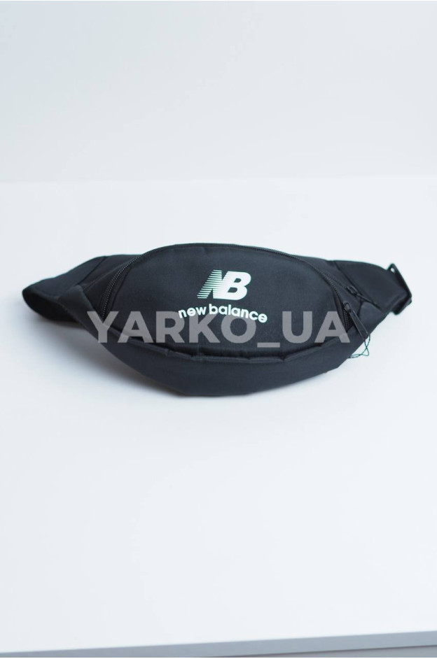 Сумка-бананка для хлопчиків на кожен день 996498 текстиль чорний New Balance 27 х 13 см