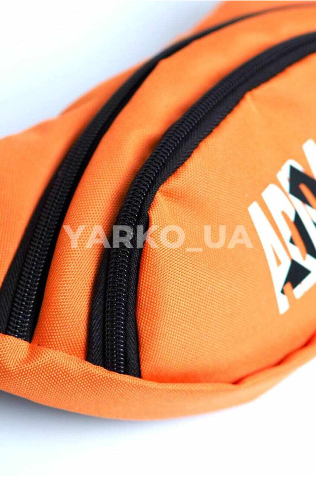Сумка-бананка для хлопчиків на кожен день 996500 текстиль оранж Adidas 26 х 13 см