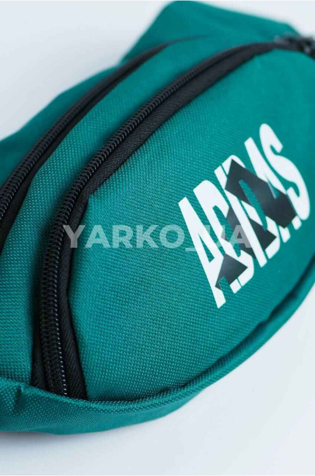 Сумка-бананка для хлопчиків на кожен день 996500 текстиль смарагдовий Adidas 26 х 13 см