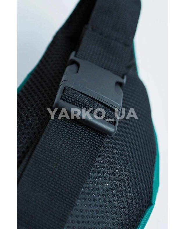 Сумка-бананка для хлопчиків на кожен день 996500 текстиль смарагдовий Adidas 26 х 13 см