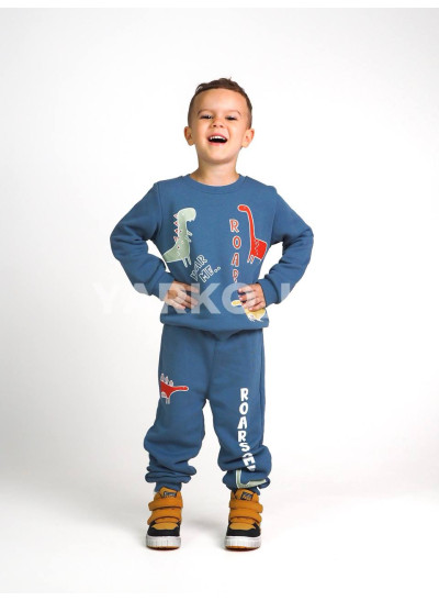Костюм MACKAYS для хлопчиків весна/осінь 3650-041 котон сизий ROARSOME 92(р)