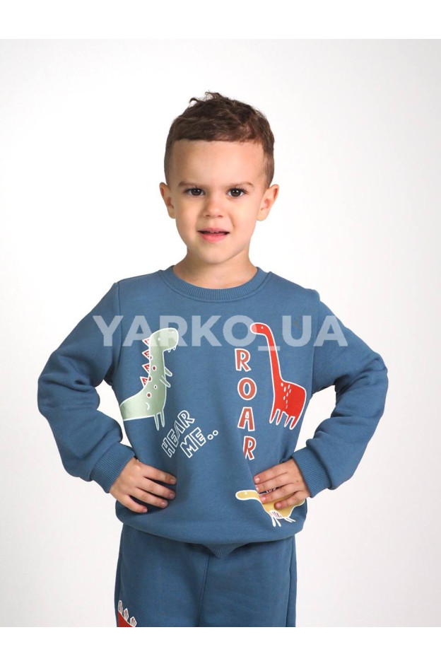 Костюм MACKAYS для хлопчиків весна/осінь 3650-041 котон сизий ROARSOME 92(р)