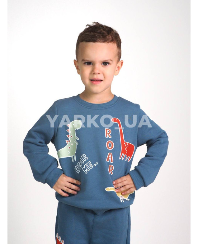 Костюм MACKAYS для хлопчиків весна/осінь 3650-041 котон сизий ROARSOME 92(р)