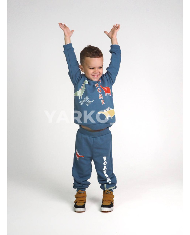 Костюм MACKAYS для хлопчиків весна/осінь 3650-041 котон сизий ROARSOME 92(р)