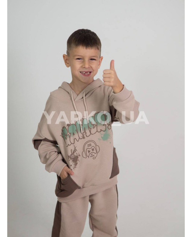 Костюм MACKAYS для хлопчика весна/осінь 3650-004 котон мокко/лате Gamer 116(р)
