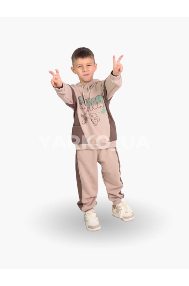 Костюм MACKAYS для хлопчика весна/осінь 3650-004 котон мокко/лате Gamer 116(р)