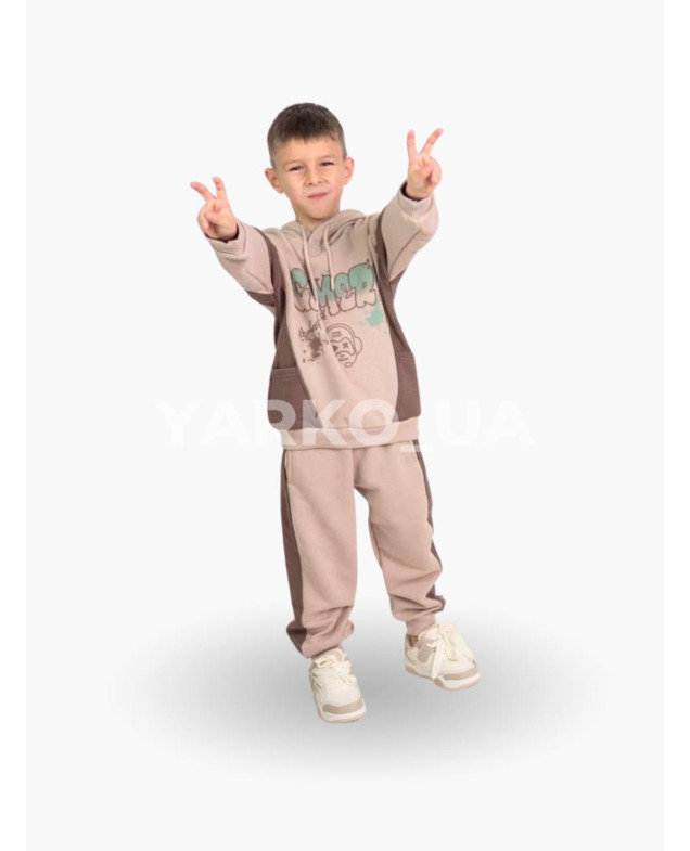 Костюм MACKAYS для хлопчика весна/осінь 3650-004 котон мокко/лате Gamer 116(р)
