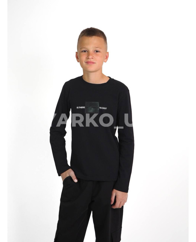 Лонгслів MACKAYS для хлопчиків весна/осінь 3751-014 котон чорний CHANCE 134(р)