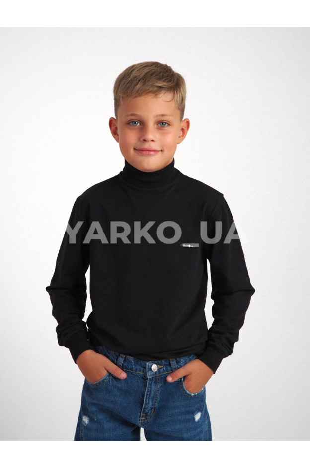 Гольф DOFFBI для хлопчиків весна/осінь 5380-4 котон чорний фірмова нашивка 164(р)