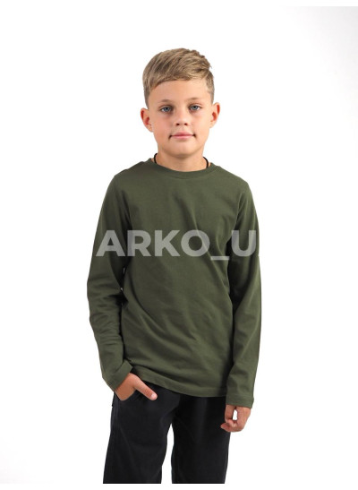 Лонгслів WOORAGE для хлопчиків весна/осінь 5068 котон хакі база 116(р)