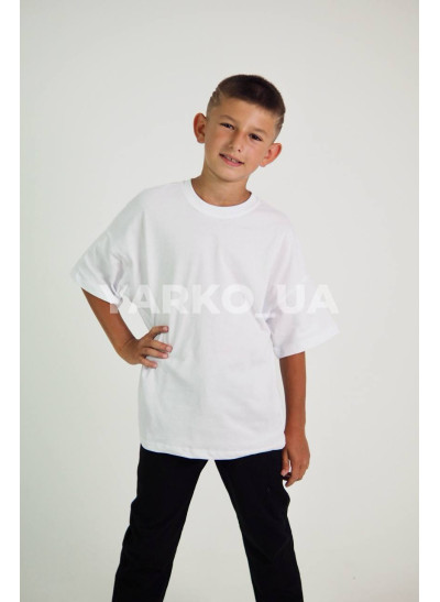 Футболка HAYKIDS для хлопчиків і дівчаток у школу 2703 котон білий база 110(р)