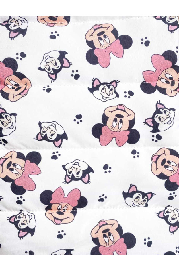 Костюм для дівчинки весна/осінь 859 котон фреза/білий Minnie 110(р)