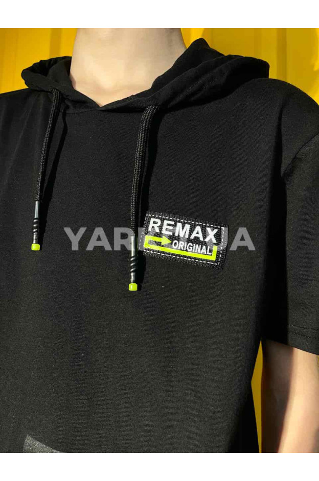 Костюм MAGO для хлопчиків на літо 3251 котон чорний Remax 140(р)