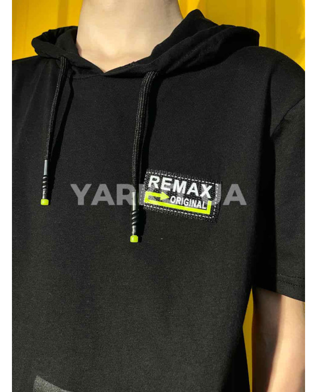 Костюм MAGO для хлопчиків на літо 3251 котон чорний Remax 140(р)