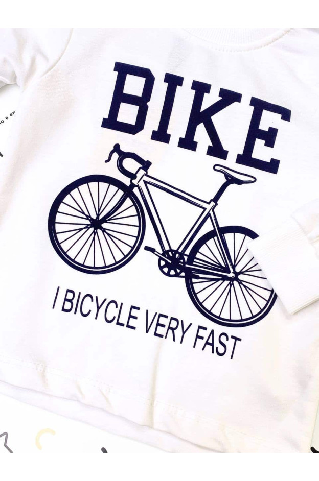 Костюм для хлопчика весна/осінь 21259 котон сірий/темно-синій Bike 92(р)