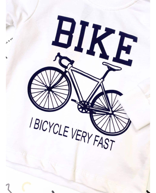Костюм для хлопчика весна/осінь 21259 котон сірий/темно-синій Bike 92(р)