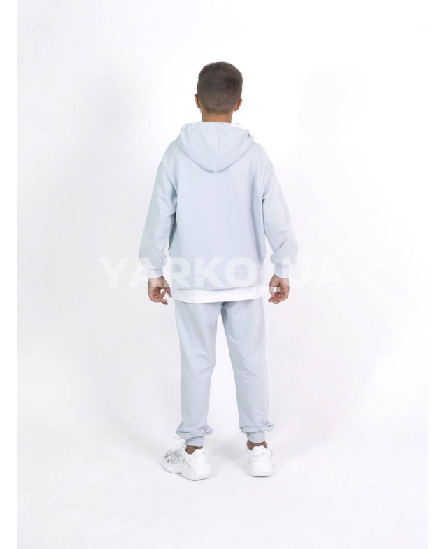 Костюм спортивний HAYKIDS для хлопчиків весна/осінь 1188 котон світло-сірий When 134(р)