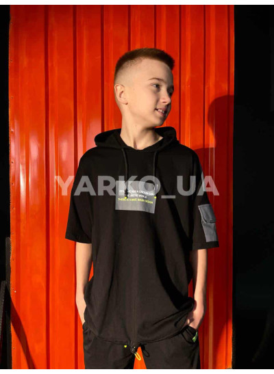 Костюм MAGO для хлопчиків на літо 3252 котон чорний STYLE 140(р)