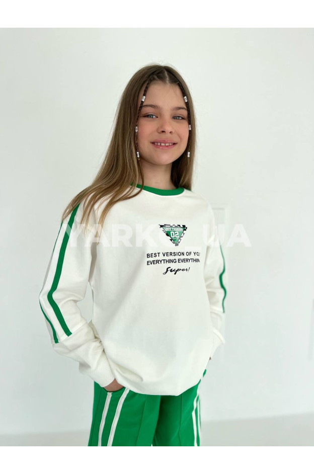 Костюм LOCOLOCO для дівчаток весна/осінь 3025 з котону електрик Super 140(р)