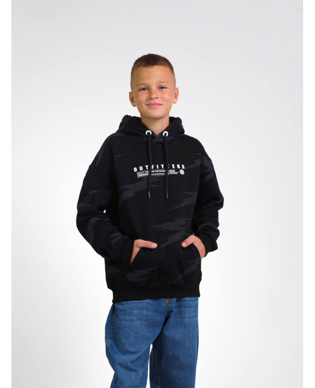 Худі WANEX для хлопчиків на зиму 16743 котон/фліс чорний OUTFITTERS 134(р)