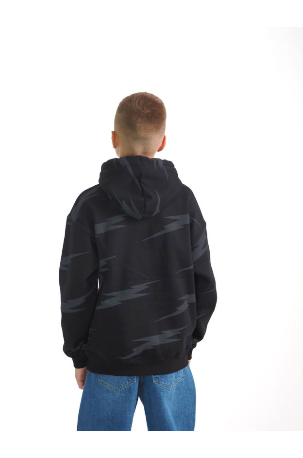 Худі WANEX для хлопчиків на зиму 16743 котон/фліс чорний OUTFITTERS 134(р)