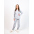 Піжама для дівчинки 19016 котон сірий горошок 140(р)