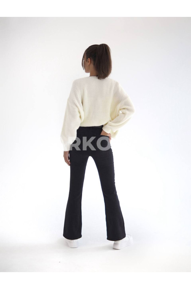 Кардиган Mini Moda для дівчаток весна/осінь 710S котон/акрил кремовий коси 128(р)