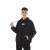 Костюм спортивний HAYKIDS для хлопчиків на зиму 24WE066-2 котон/фліс чорний нашивка A 146(р)