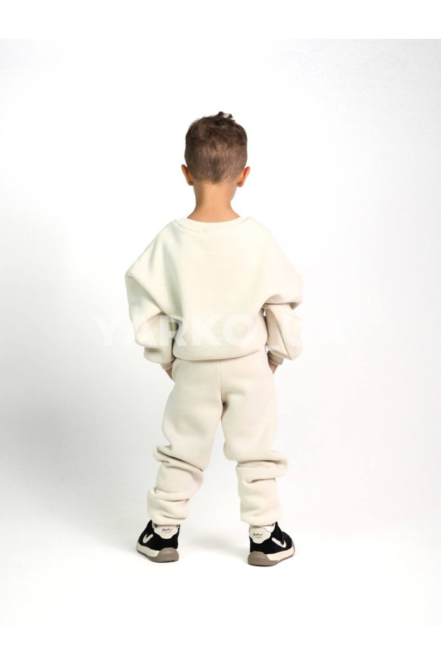 Костюм спортивний HAYKIDS для хлопчиків і дівчаток на зиму 24WB041 котон/фліс лате Mr. Happy 122(р)