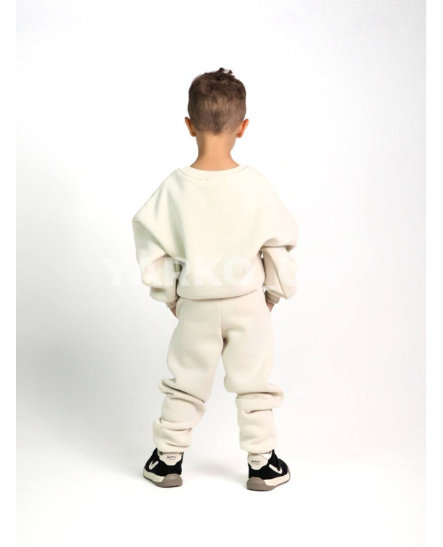 Костюм спортивний HAYKIDS для хлопчиків і дівчаток на зиму 24WB041 котон/фліс лате Mr. Happy 122(р)