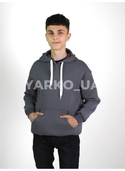 Худі HAYKIDS для хлопчиків і дівчаток на зиму 1363 котон/фліс сірий база 146(р)
