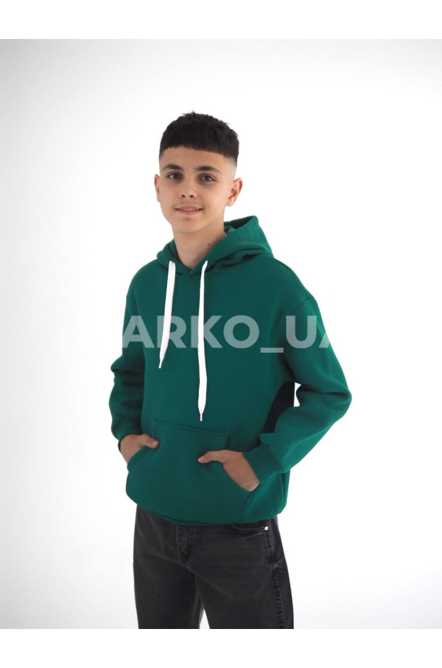 Худі HAYKIDS для хлопчиків і дівчаток на зиму 1363 котон/фліс зелений база 152(р)