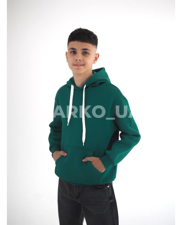 Худі HAYKIDS для хлопчиків і дівчаток на зиму 1363 котон/фліс зелений база 152(р)