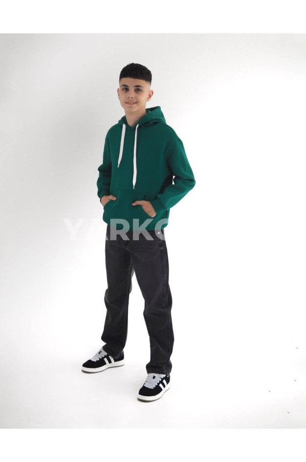 Худі HAYKIDS для хлопчиків і дівчаток на зиму 1363 котон/фліс зелений база 152(р)