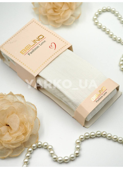 Колготи BELINO для дівчаток весна/осінь K336001 котон білий рубчик 11-12(р)
