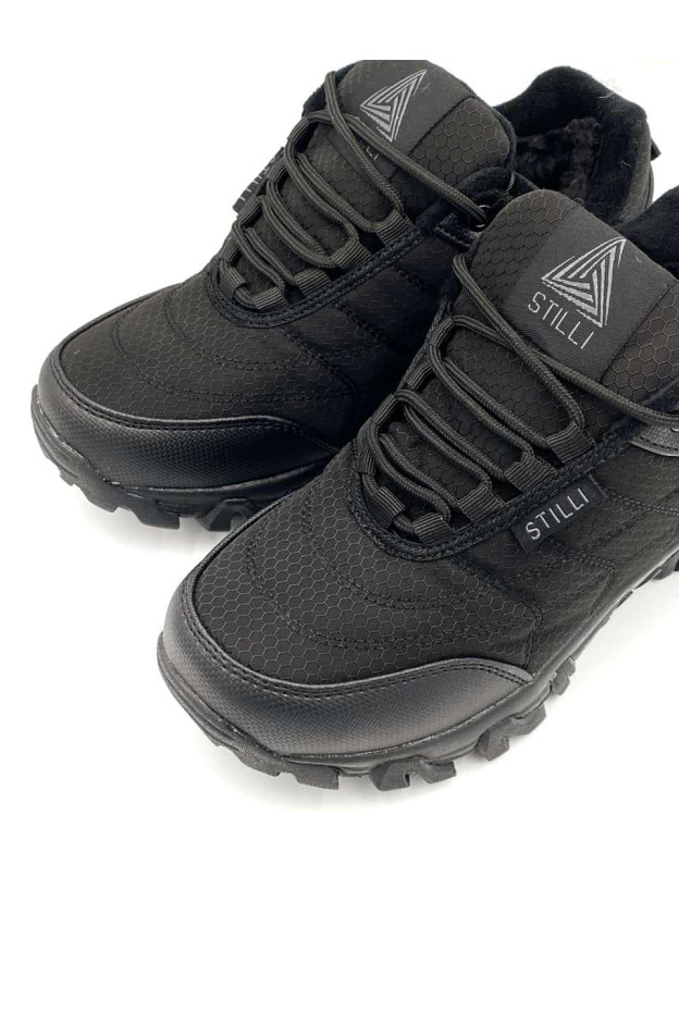 Черевики Stilli для хлопчика на зиму H660-1 екошкіра/хутро чорний Profisport 39(р)