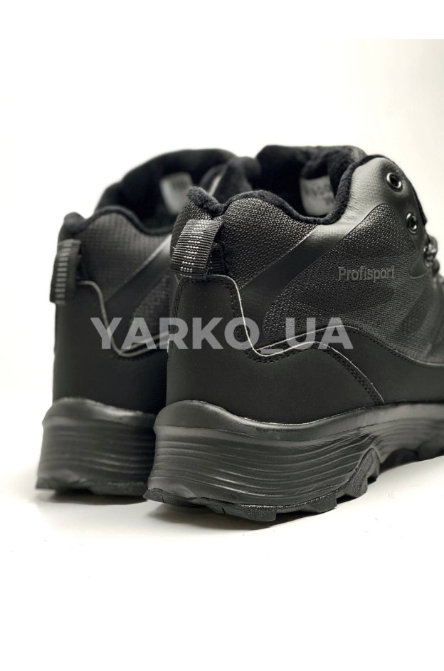 Черевики Stilli для хлопчика на зиму H900-2 екошкіра/хутро чорний/сірий Profisport накладка 37(р)