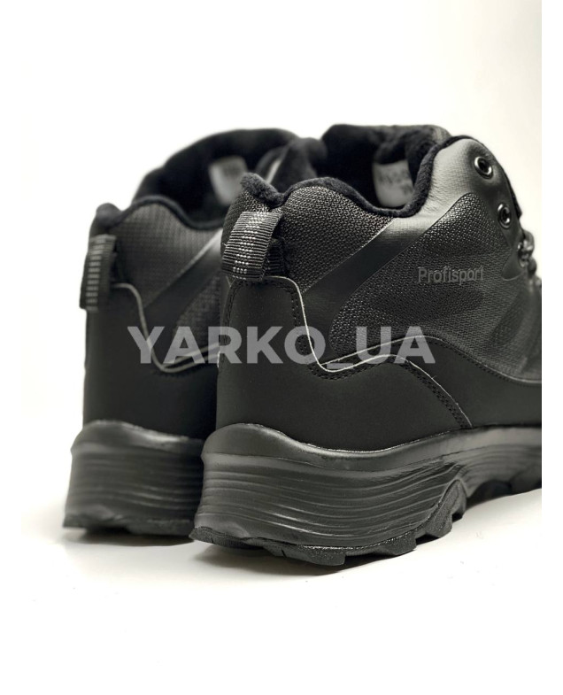 Черевики Stilli для хлопчика на зиму H900-2 екошкіра/хутро чорний/сірий Profisport накладка 37(р)