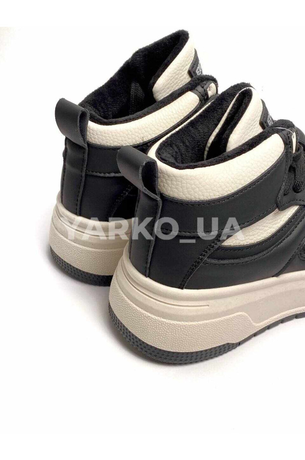 Хайтопи Jong Golf для хлопчика або дівчинки весна/осінь C30897-20 екошкіра/велюр лате/чорний Exclusive 33(р)