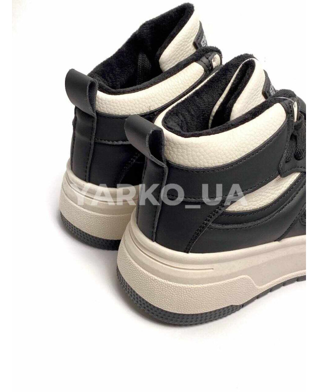 Хайтопи Jong Golf для хлопчика або дівчинки весна/осінь C30897-20 екошкіра/велюр лате/чорний Exclusive 33(р)