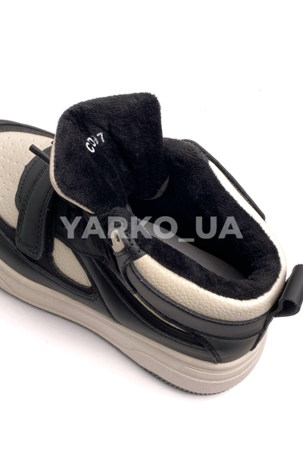 Хайтопи Jong Golf для хлопчика або дівчинки весна/осінь C30897-20 екошкіра/велюр лате/чорний Exclusive 33(р)