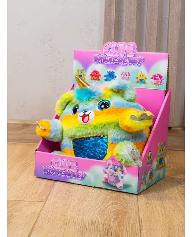 М'яка іграшка для дівчинки 933-56 Cute Magical Pet 3 мелодії, функція запису голосу
