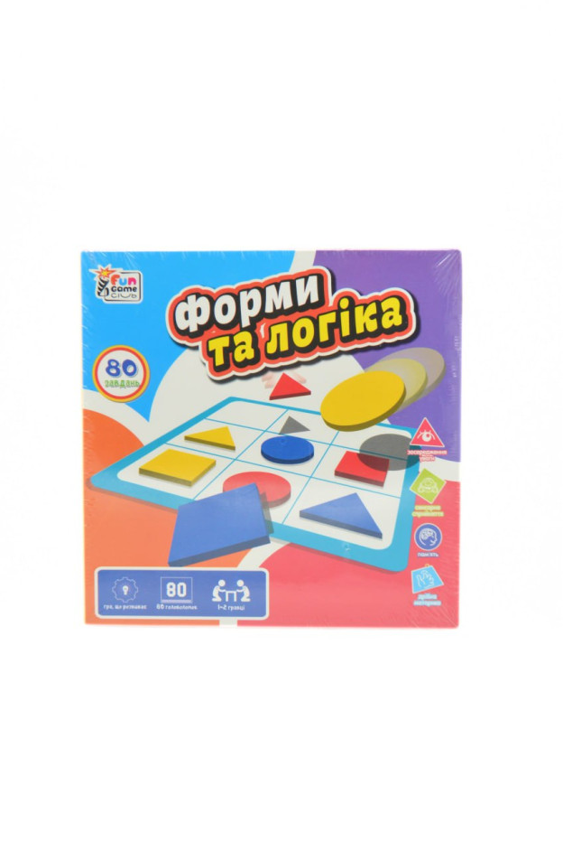 Гра для дітей UKB-B 0034 форми талогіка, 80 завдань