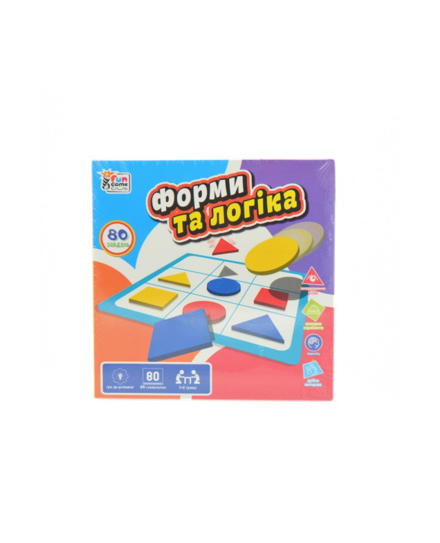 Гра для дітей UKB-B 0034 форми талогіка, 80 завдань