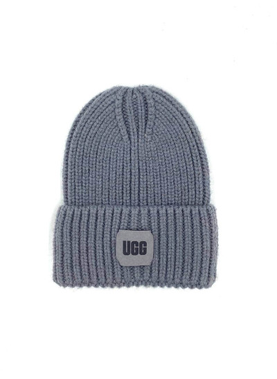 Шапка для дівчинки на зиму 997059 вовна/акрил графіт UGG 56-58(р)