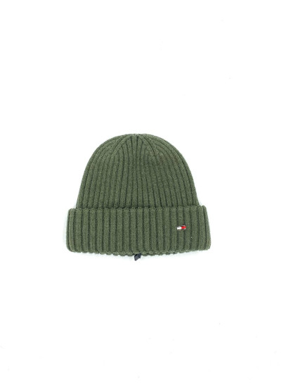 Шапка для хлопчика весна/осінь 997061 вовна/віскоза хакі біні Tommy Hilfiger 55-58(р)