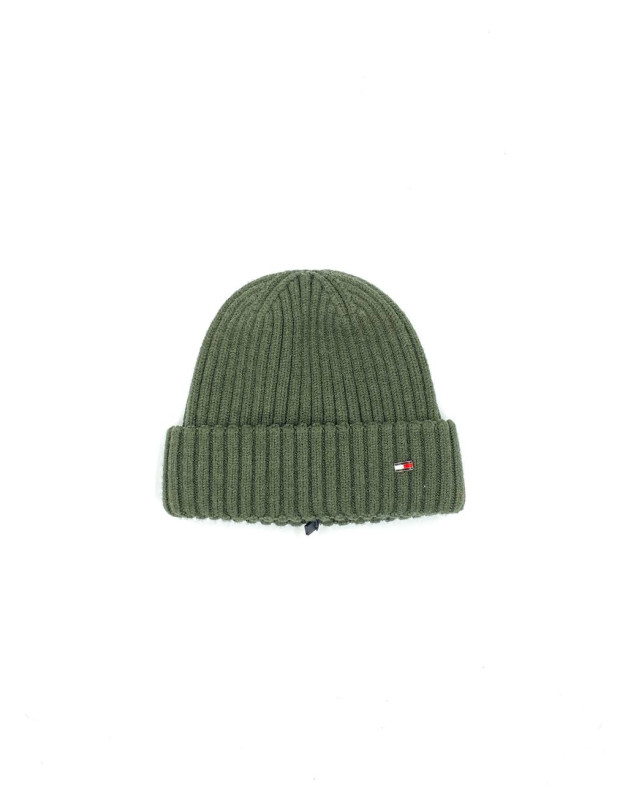 Шапка для хлопчика весна/осінь 997061 вовна/віскоза хакі біні Tommy Hilfiger 55-58(р)